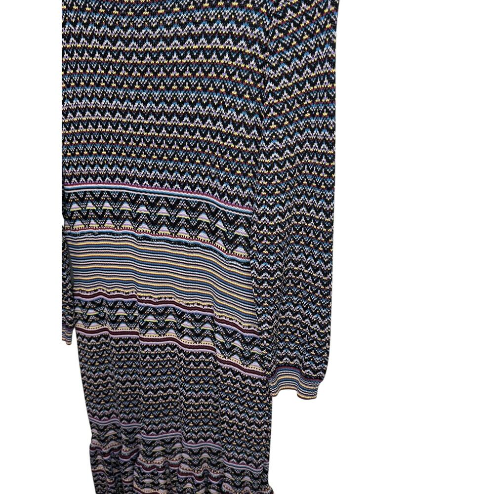 SHOSHANNA Etta Dress RTR Anthropologie Multicolor Fair Isle Stripe Sweater Sz Lg - Picture 7 of 11